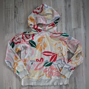 GAP Multicolor Cream Floral Hoodie Sweatshirt, 14-16Y XXL (X1)